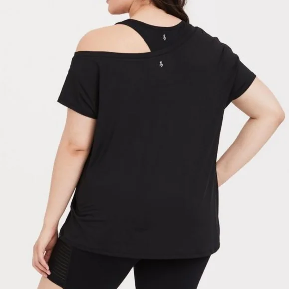 Torrid Active Jersey Off Shoulder Tee - Picture 2 of 3